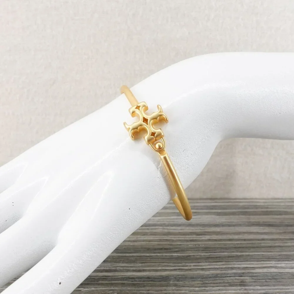 Tory Burch Gold Logo Bangle Bracelet